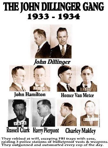 John Dillinger Gang Magnet Organized Crime Mobster Mob Picture