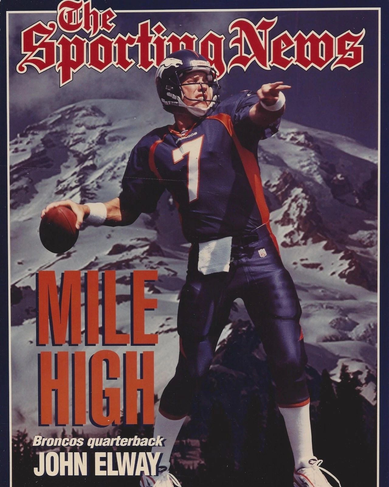 John Elway Photo Denver Broncos Picture Nfl Football Mag Cover Picture