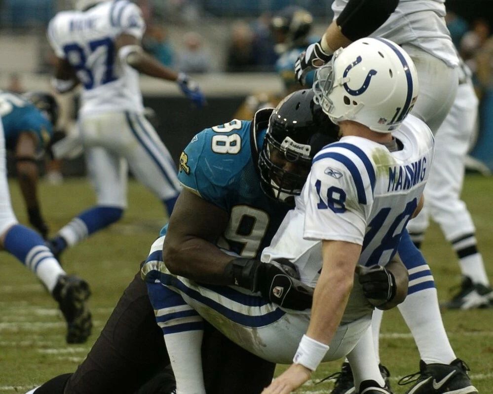 John Henderson Peyton Manning Photo Jacksonville Jaguars Picture Football