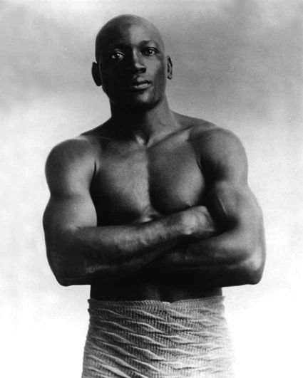 John 'Jack' Johnson Glossy Keychain Heavyweight Champion Boxer Print