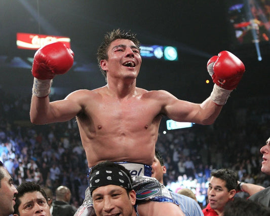Jorge Arce Keychain Boxing Picture Victory