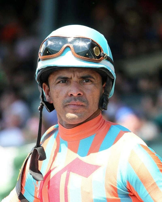 Jose Lezcano Keychain Horse Racing Picture Jockey