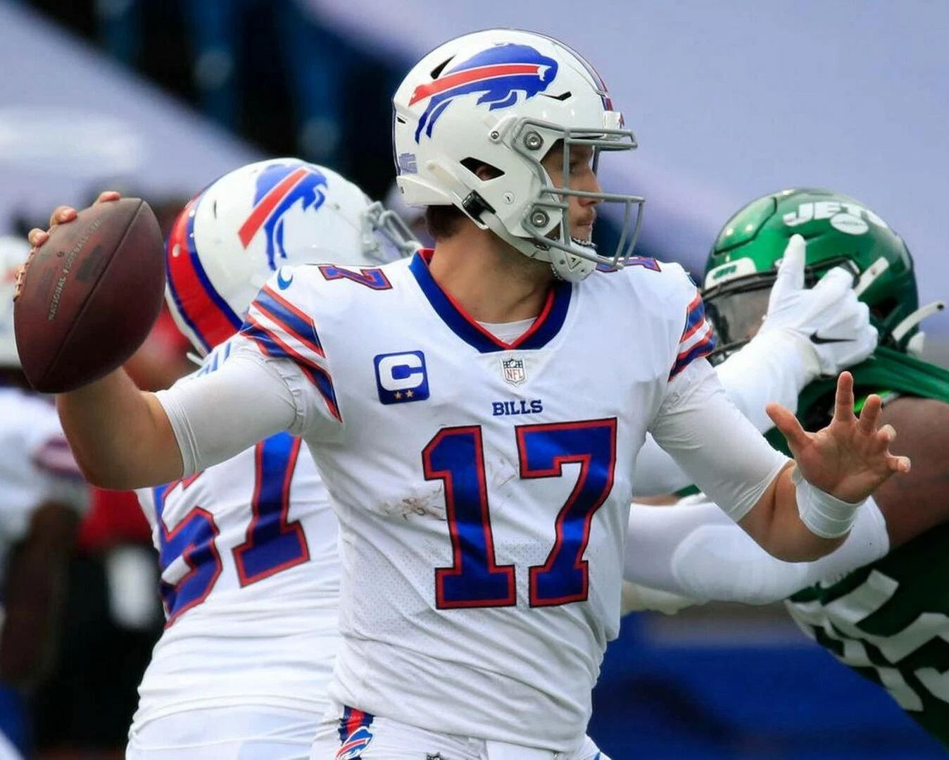 Josh Allen Keychain Buffalo Bills Picture Nfl Football Action Vs Jets