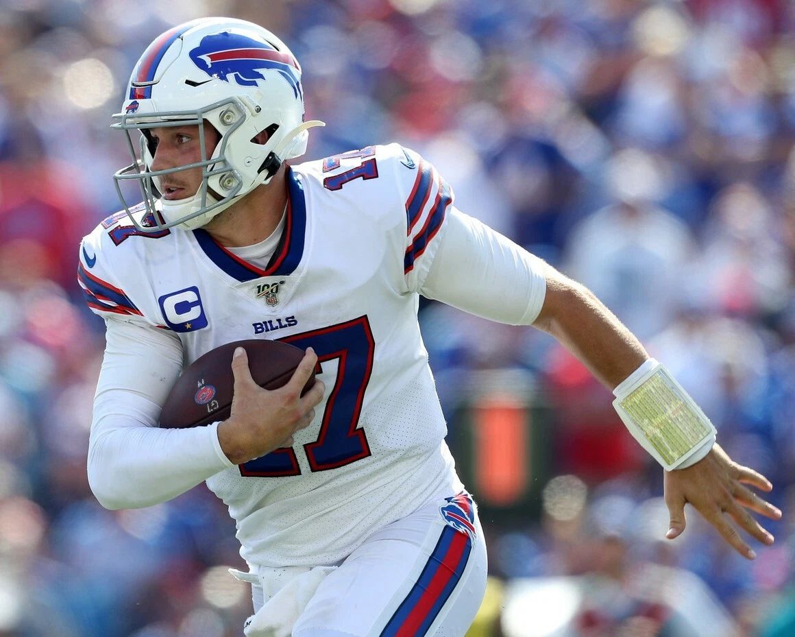 Josh Allen Photo Buffalo Bills Picture Nfl Football Closeup Running