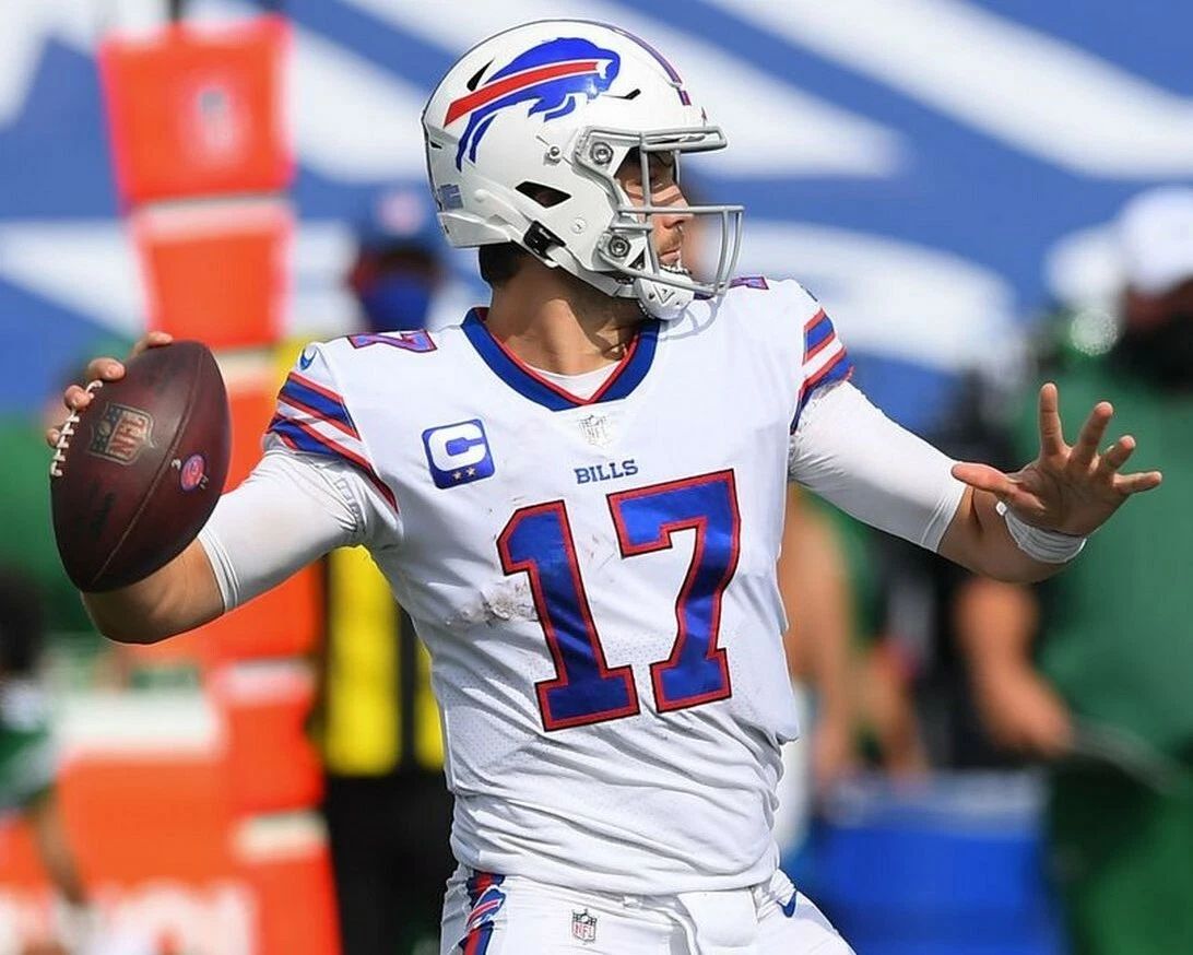 Josh Allen Keychain Buffalo Bills Picture Nfl Football Pass Ready