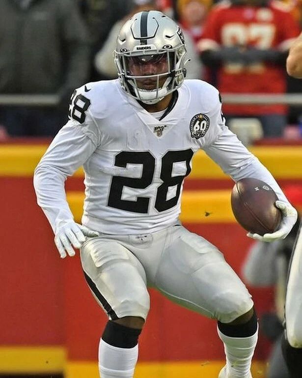 Josh Jacobs Keychain Las Vegas Oakland Raiders Picture Nfl With Ball