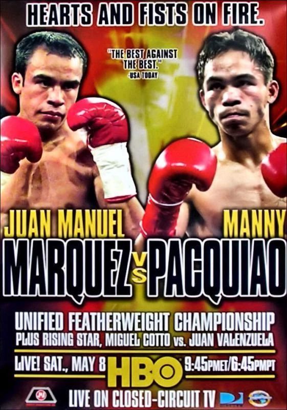 Juan Manuel Marquez Vs Manny Pacquiao Photo Boxing Poster Picture