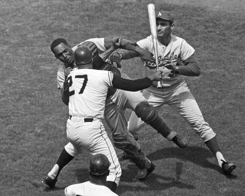 Juan Marichal & John Roseboro Photo Sf Giants Baseball La Dodgers Koufax