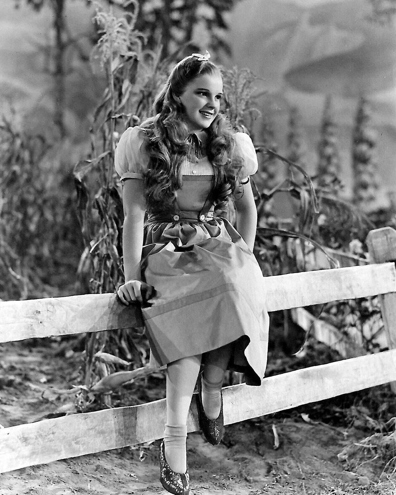 Judy Garland From The Wizard Of Oz Classic Black & White Picture Photo