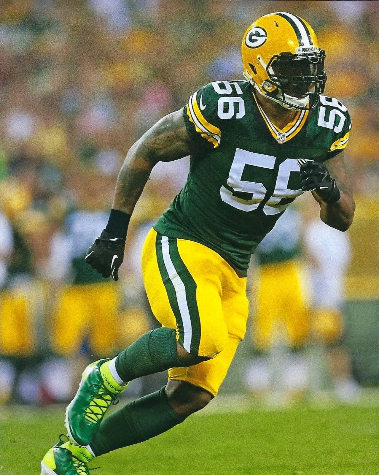Julius Peppers Photo Green Bay Packers Picture Nfl Game Action