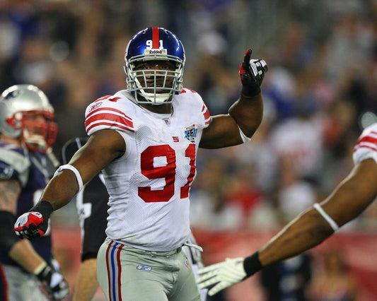 Justin Tuck Photo New York Giants Ny Picture Nfl Football Vs Patriots