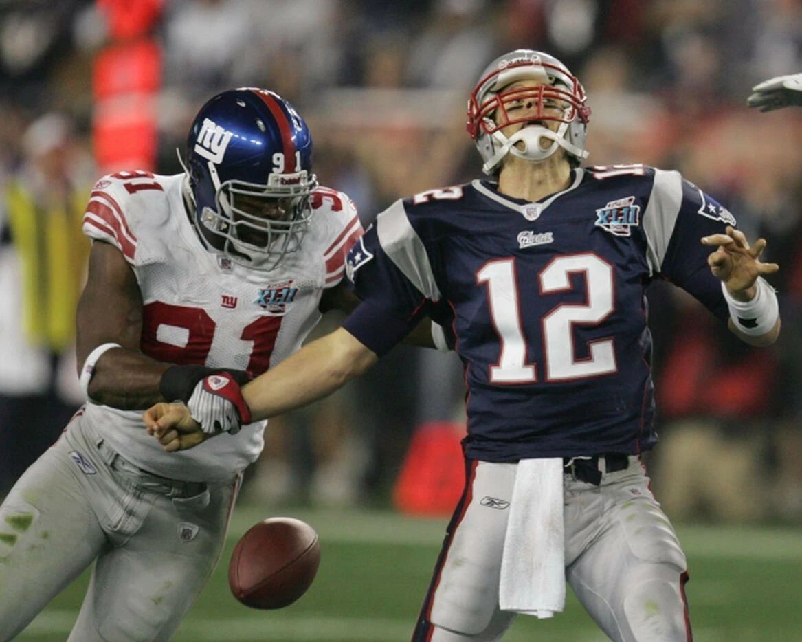 Justin Tuck & Top Brady Magnet New York Giants Ny Picture Football Patriots