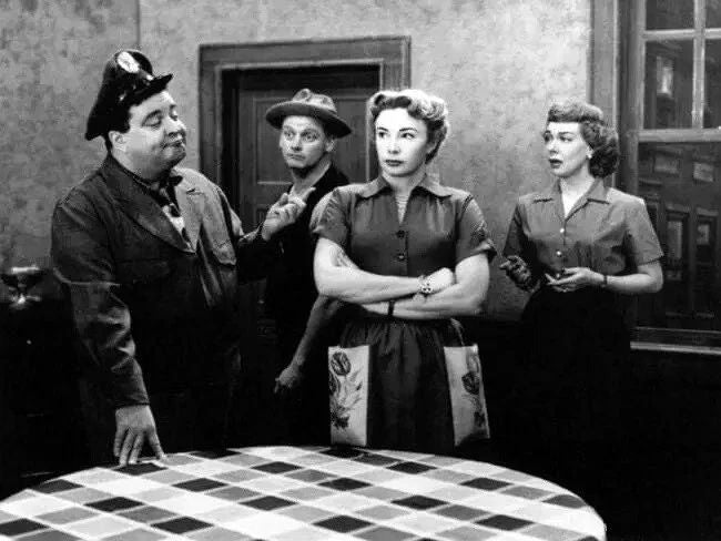Jackie Gleason & The Honeymooners Cast Classic Picture Magnet Magnet Print
