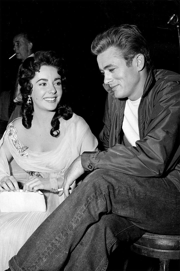 James Dean And Liz Taylor Movie Giant Artists Magnet