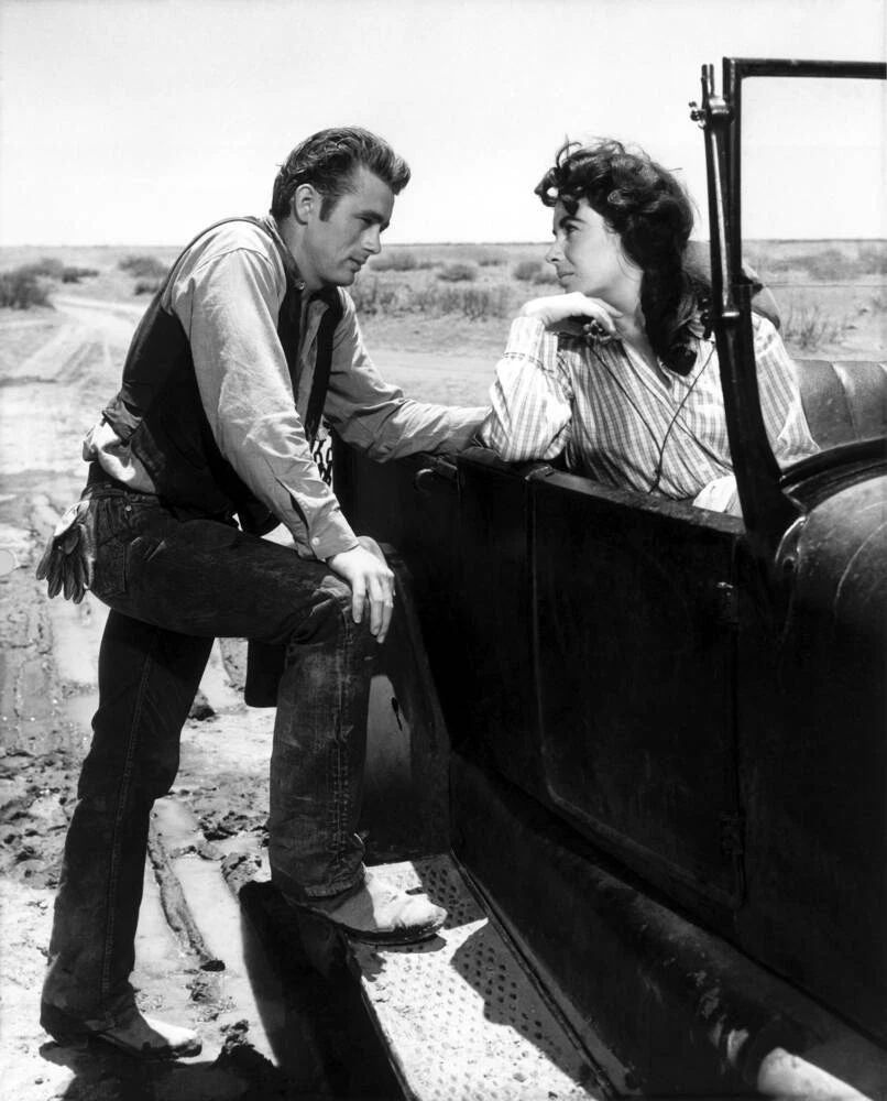 James Dean & Elizabeth Taylor In Giant Publicity Picture Photo Print