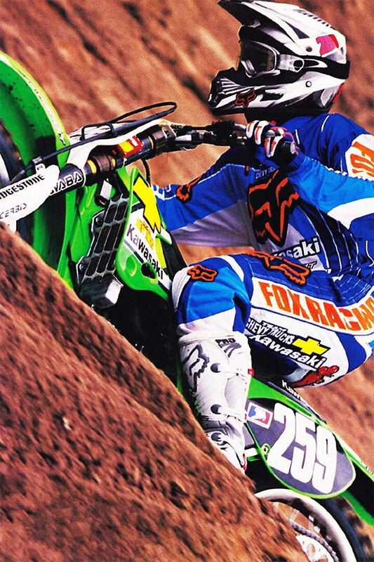 James Stewart Motorcycle Cross Country Driver Idol Wall Art Home Poster