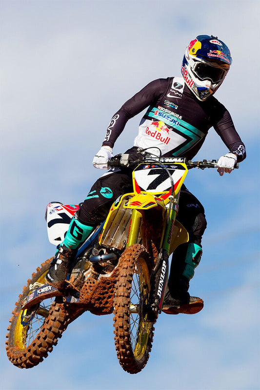 James Stewart Motorcycle Cross Country Racing Idol Wall Art Home Poster