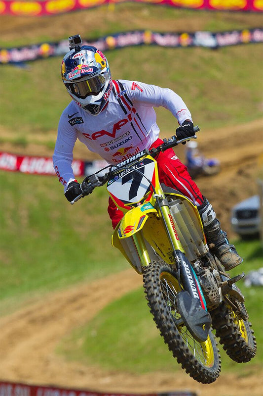James Stewart Motorcycle Cross Country Racing Wall Art Home Decor Poster