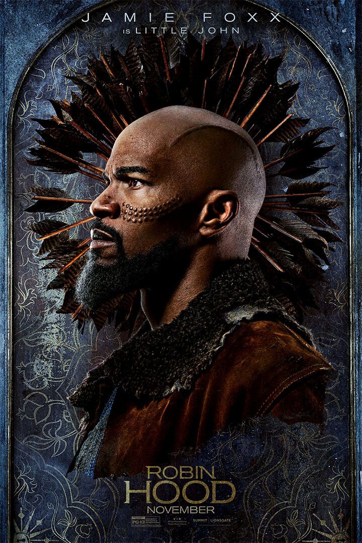 Jamie Foxx Robin Hood Movie Action Painting Magnet