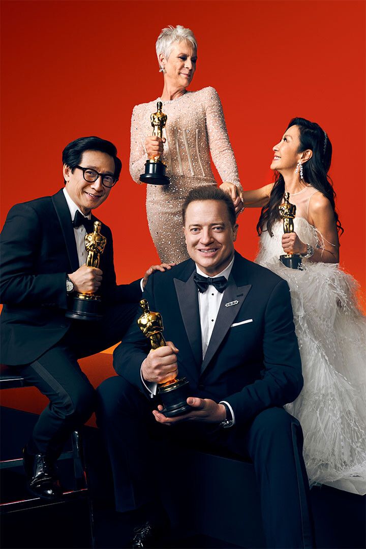 Jamie Lee Ke Huy Quan Michelle Yeoh Brendan Fraser 2023 Jigsaw Puzzle