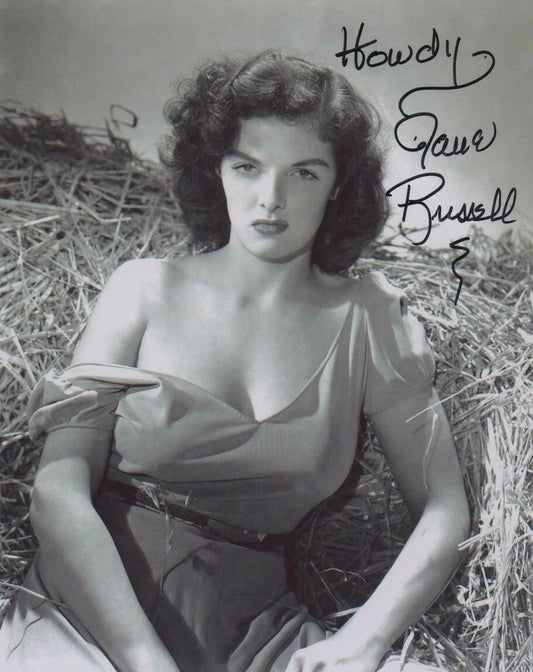 Jane Russell Outlaw Facsimile Autograph Old Retro Magnet Picture Reprint 8 X 10