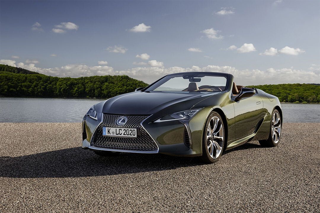 Japanese Convertible Car Lexus Lc500 Cabriolet Art Indoor Decor Keychain