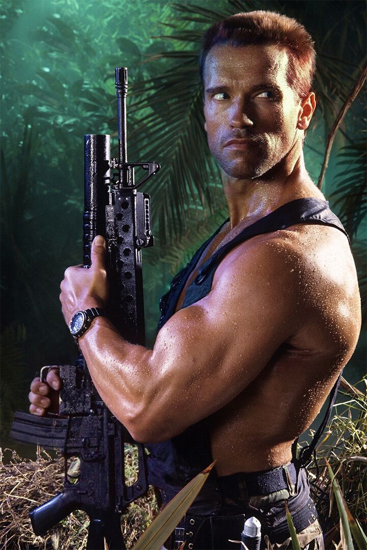 Japanese Predator Movie Arnold Schwarzenegger Art Print Decor Jigsaw Puzzle