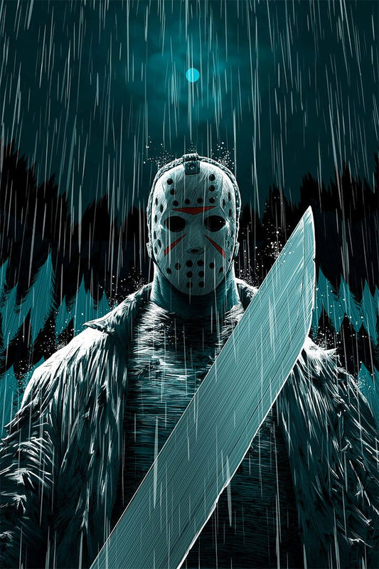 Jason Movie Horror Science Fiction Action Print Wall Art Home Poster