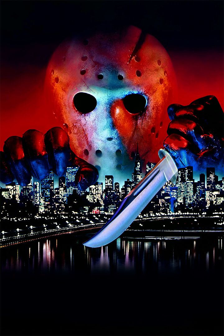 Jason Takes Manhattan Friday The 13Th Horror Movie Wall Art Home Poster