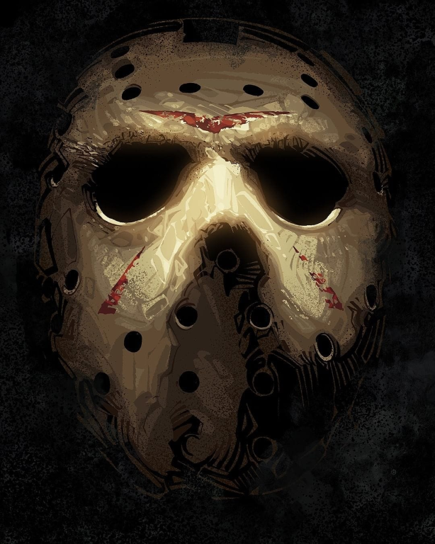 Jason Voorhees Hockey Mask 789 Print Poster