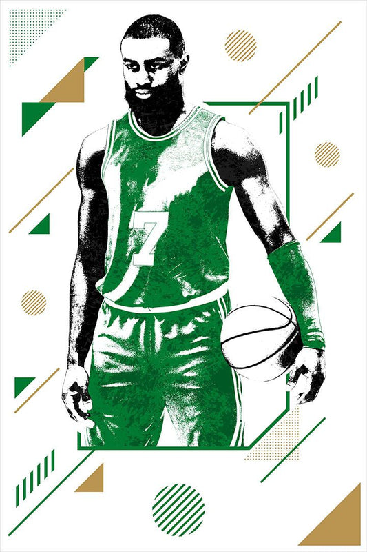 Jaylen Brown Boston Star Nba Basketball Wall Art Home Decor Poster