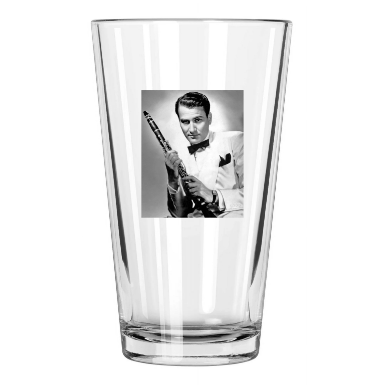 Jazz Clarinetist Artie Shaw Photo Big Band 1 Pint Beer Drinking Glass
