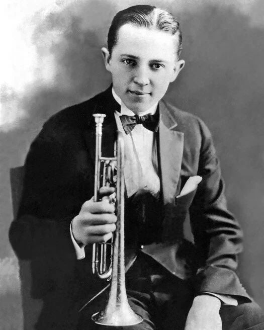 Jazz Cornet Artist Bismark Leon Bix Beiderbecke Glossy Magnet Magnet