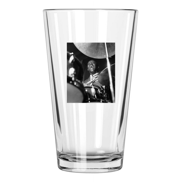 Jazz Drummer Arthur 'Art' Blakey Jazz Messengers 2 Pint Beer Drinking Glass
