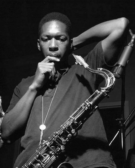 Jazz Legend John Coltrane With His Saxophone Picture Photo