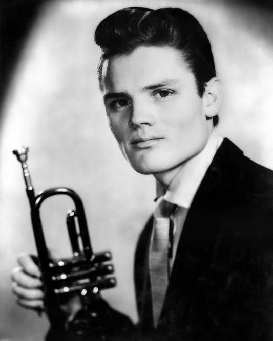 Jazz Musician Chet Baker & Trumpet Prince Of Cool 1955 Poster Photo