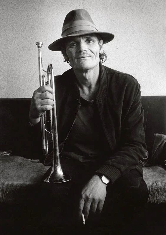 Jazz Musician Chet Baker With Trumpet Prince Of Cool Retro Picture Photo