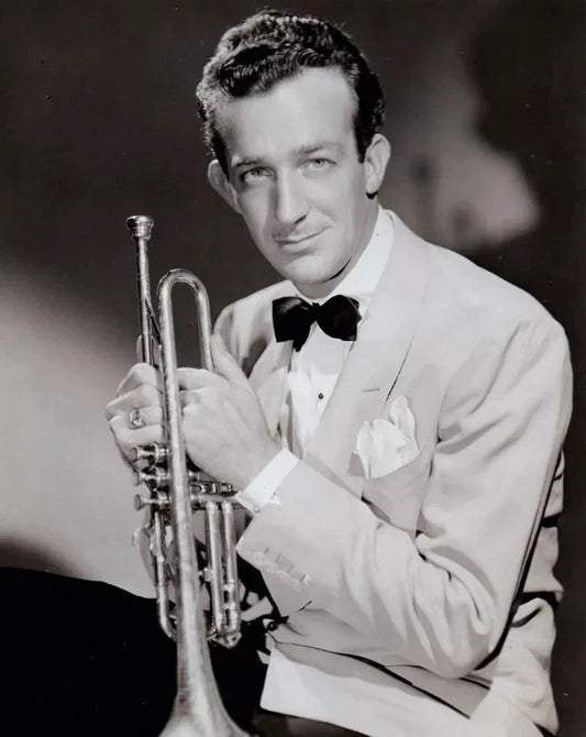 Jazz Musician Harry James With His Trumpet Classic Picture Keychain