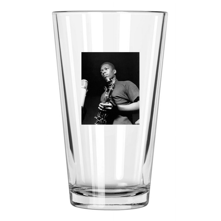 Jazz Musician John Coltrane Photo Saxophonist 3 Pint Beer Drinking Glass
