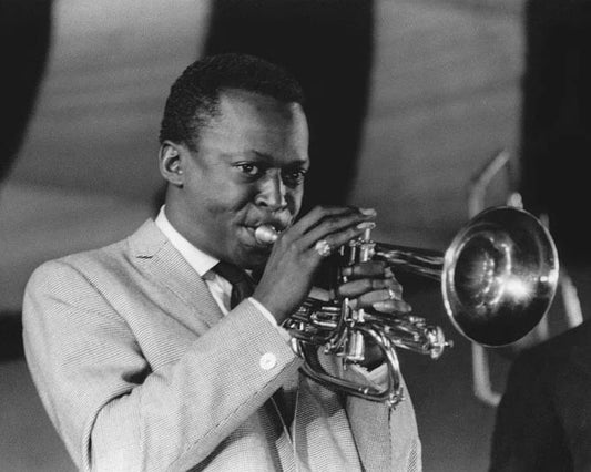 Jazz Musician Miles Davis Glossy Photo Music Print Jazz Fest Poster
