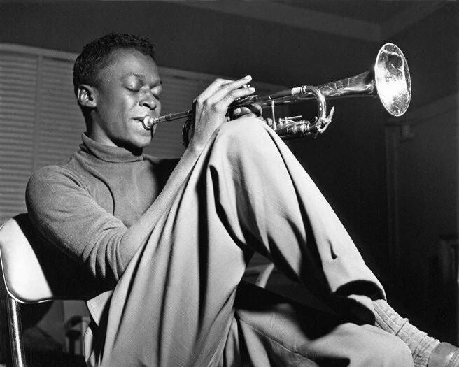 Jazz Musician Miles Davis Glossy Magnet Music Print Trumpet Magnet