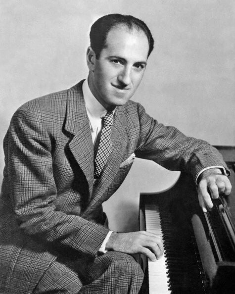 Jazz Pianist George Gershwin Glossy Keychain Music Print Piano Keychain 2