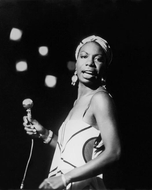 Jazz Singer Nina Simone Glossy Magnet Blues Print Soul Magnet Folk Songs