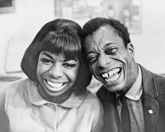 Jazz Singer Nina Simone And James Baldwin Glossy Photo Civil Rights Print