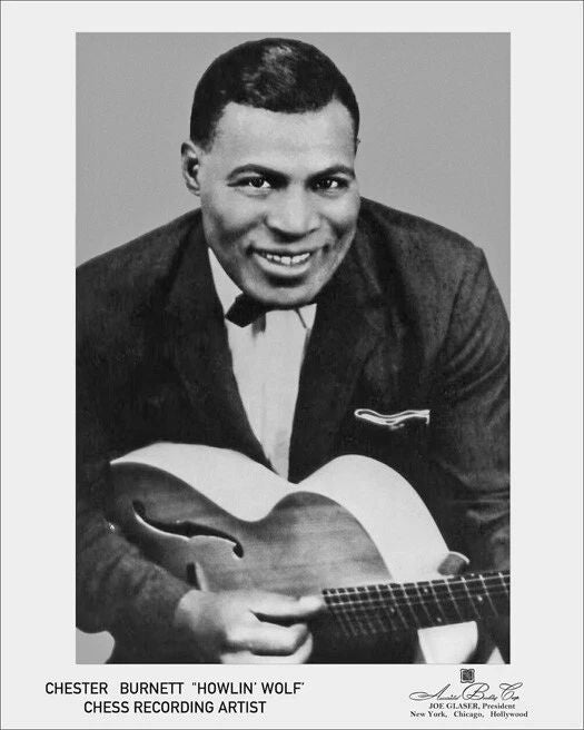Jazz Soul Singer Howlin Wolf Glossy Keychain Music Portrait Keychain