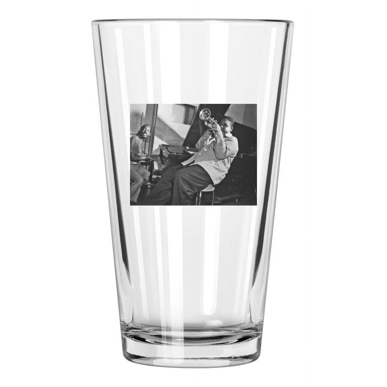 Jazz Trumpet Fats Navarro Photo Music Entertainment Pint Beer Drinking Glass