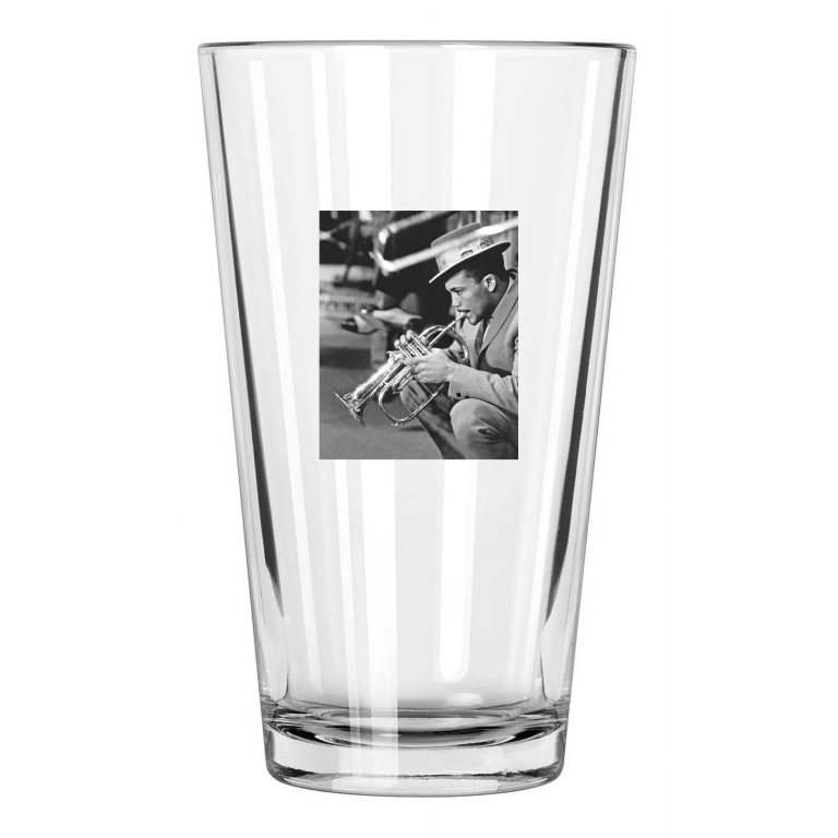 Jazz Trumpeter Quincy Jones Photo Orchestra Music Pint Beer Drinking Glass