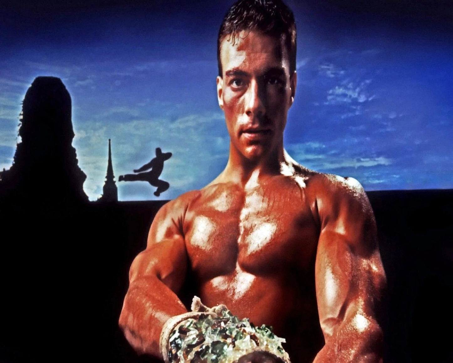 Jean Claude Van Damme Old Movie Kickboxer Keychain Picture Keychain Print