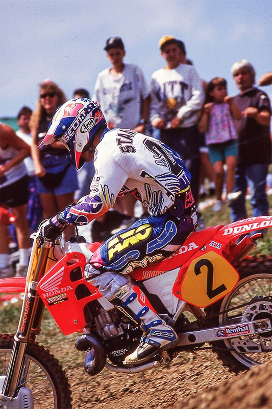 Jeff Stanton Motorcycle Cross Country Driver Wall Art Home Decor Poster
