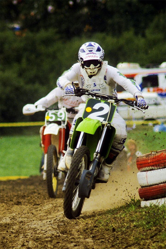 Jeff Ward Motorcycle Cross Country Driver Idol Wall Art Home Poster